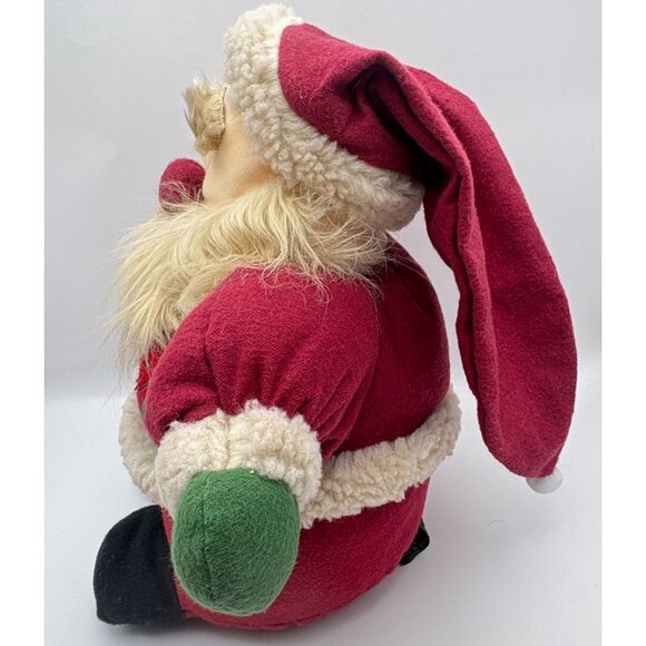 Sitting Santa Claus Stuffed Plush Doll Christmas decor Fancy Zoo Soft - Picture 6 of 9